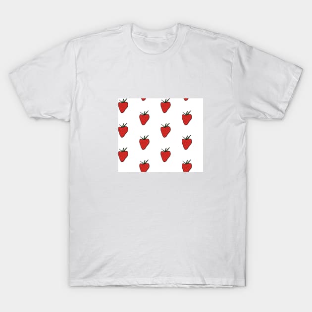 Strawberry T-Shirt by Patterncloud